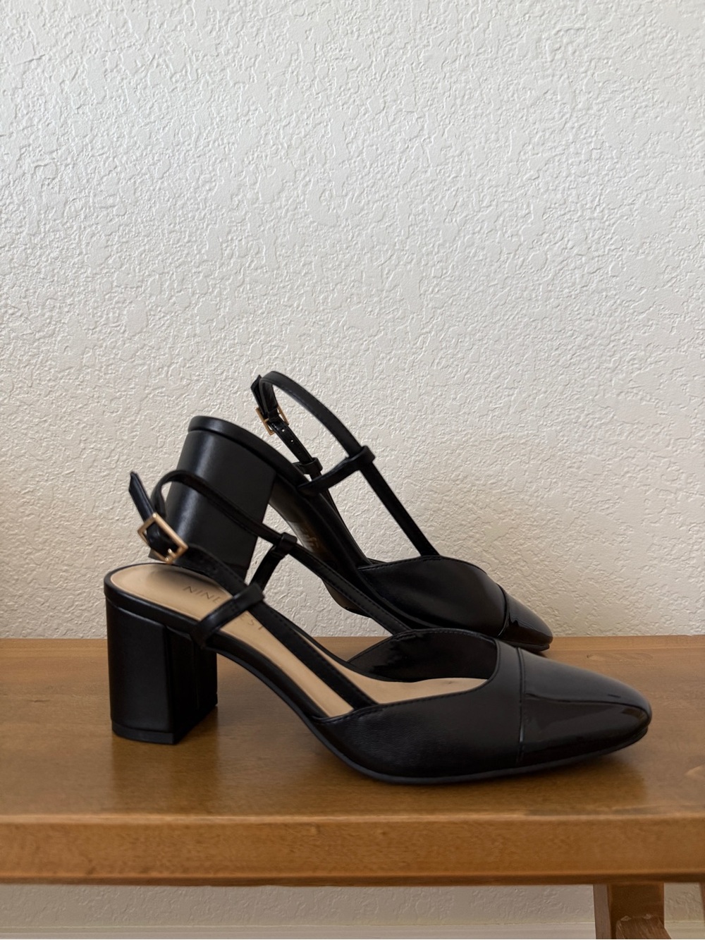 Nine West Unda Women’s Block Heel Slingback dress Pumps Size 8
